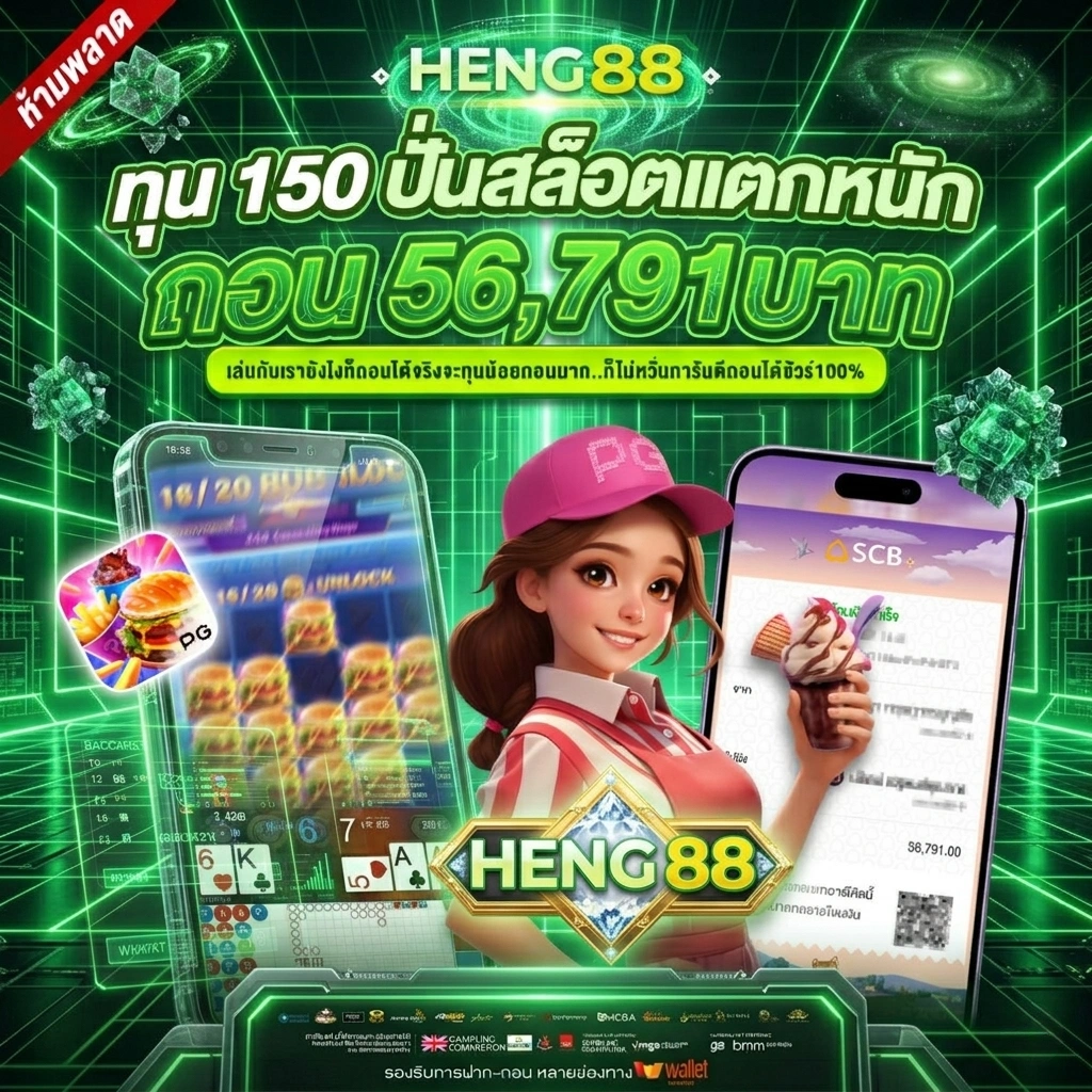HENG88 รวมสล็อตแตกง่ายและคาสิโนออนไลน์